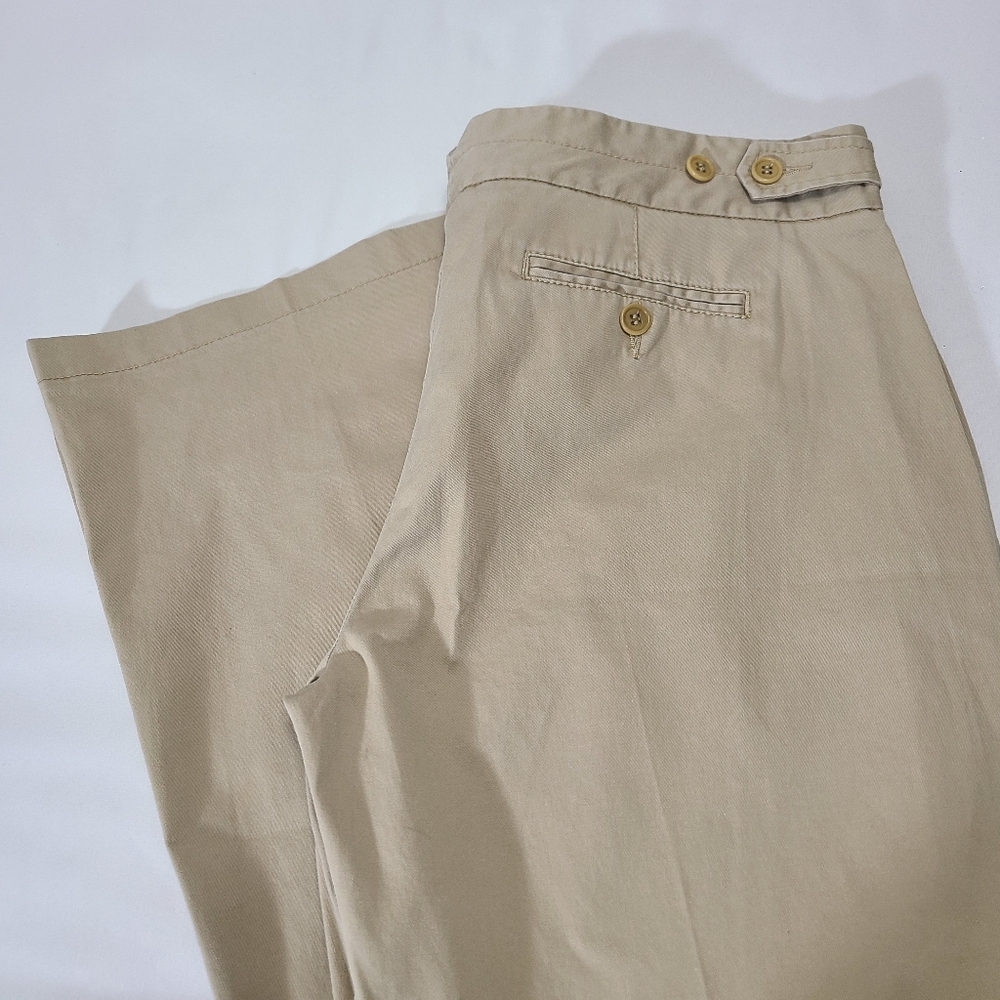 BCBGMaxazria Y2K Slim Fit Flare Cameron‎ Khaki Pants NWT Size 12